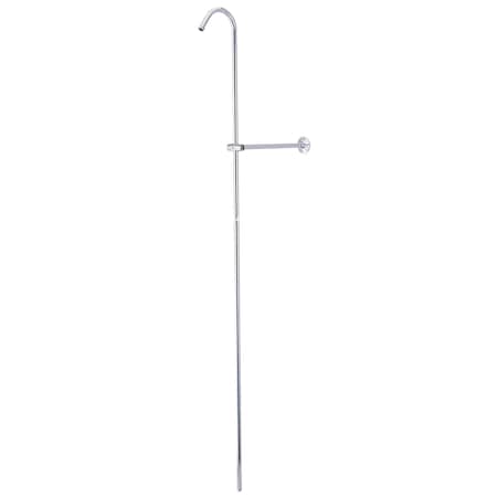 Kingston Brass Vintage Shower Riser And Wall Support, Chrome CCR601